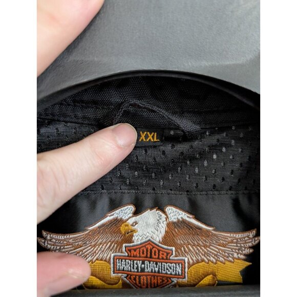 Harley Davidson Bomber Nylon Jacket Size XXL Harley Owners Group Patch RARE - Picture 4 of 16